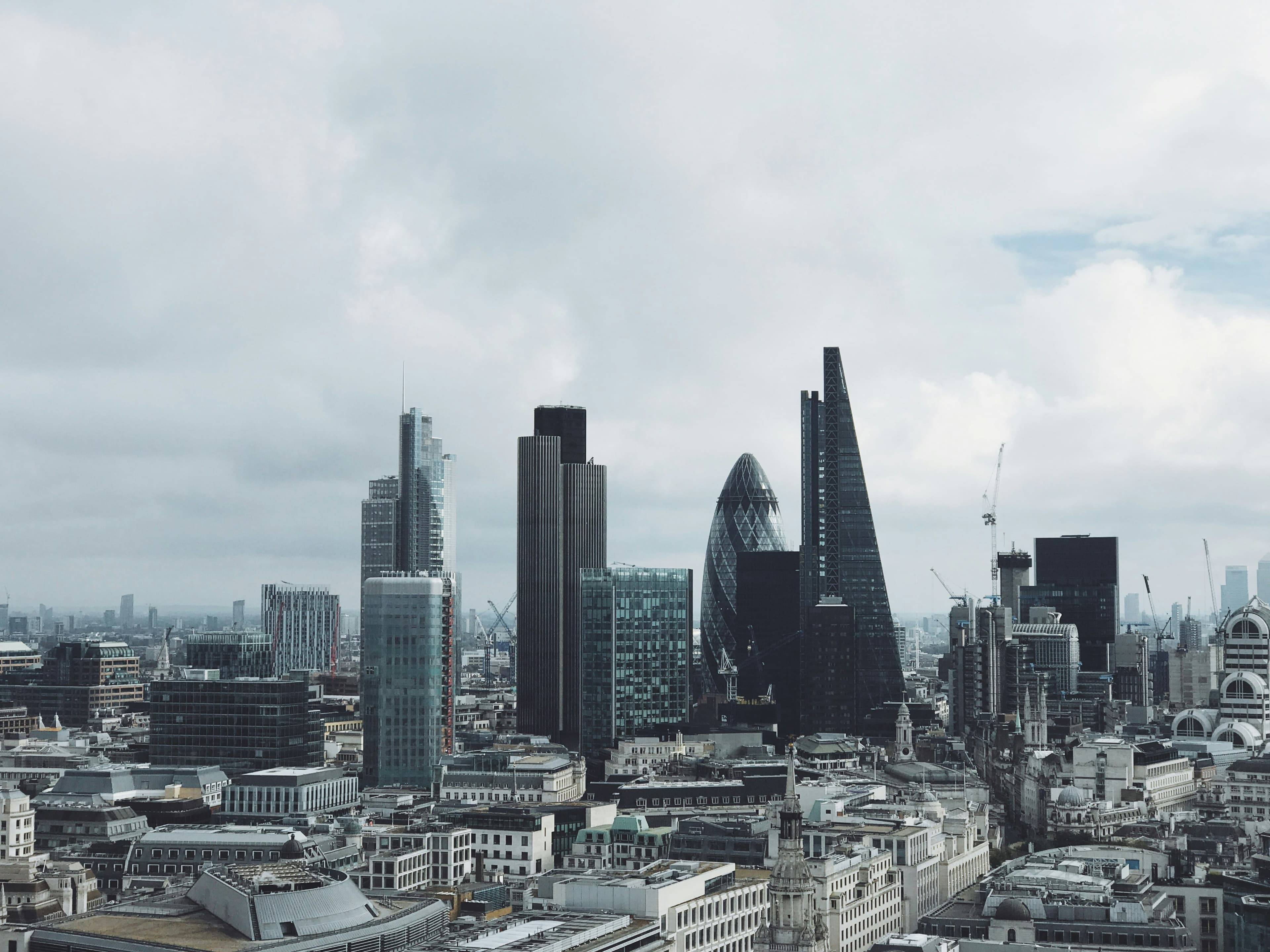 The City of London, close to the venue