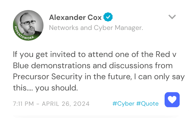 Testimonial from IT Security Analyst